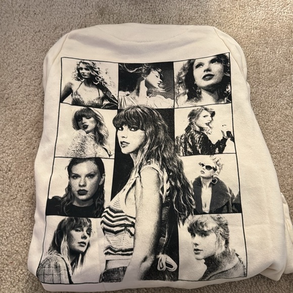Taylor Swift Beige Eras Tour Sweatshirt/Hoodie - Picture 2 of 5